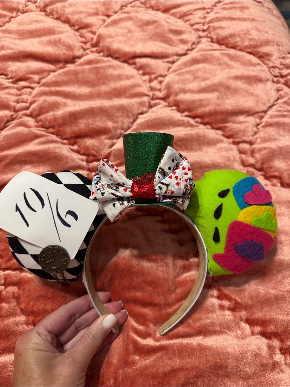 Custom Alice in Wonderland Disney Ears